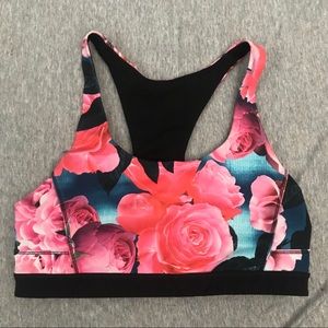 Lulu Lemon Floral Print Sports Bra